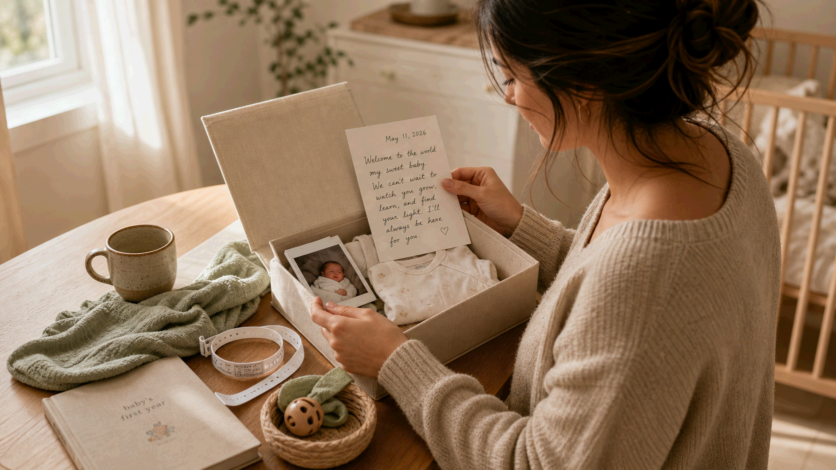 What to Put in a Baby Keepsake Box: Start Small